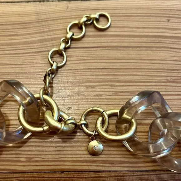 J.CREW Ombre Lucite Chunky Link Necklace. - Picture 15 of 15